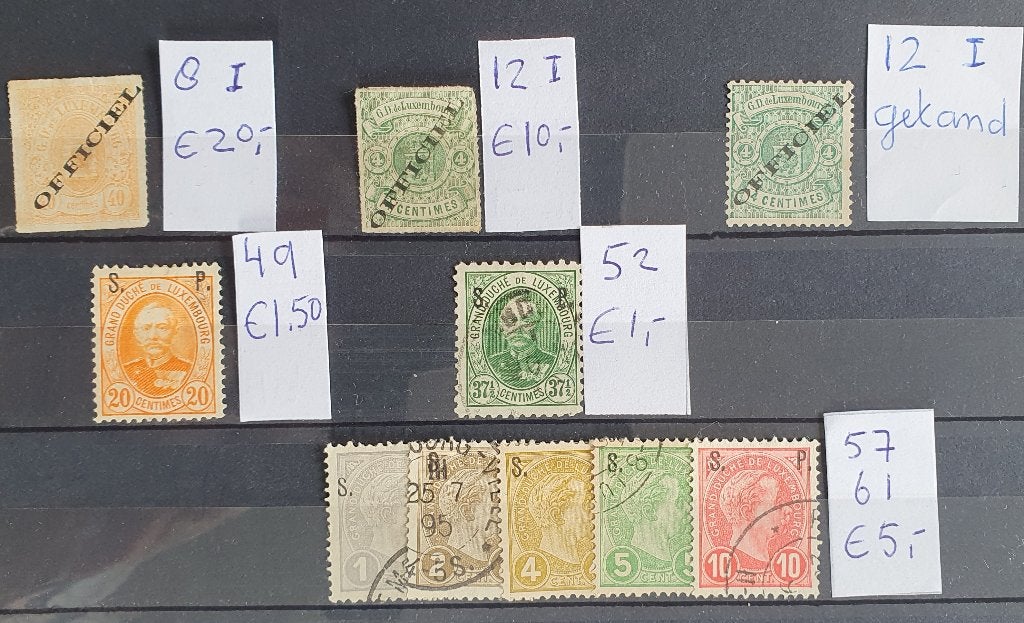 Luxemburg dienst ongebruikt/gestempeld  *11, Postzegels en Munten, Postzegels | Volle albums en Verzamelingen, Ophalen of Verzenden