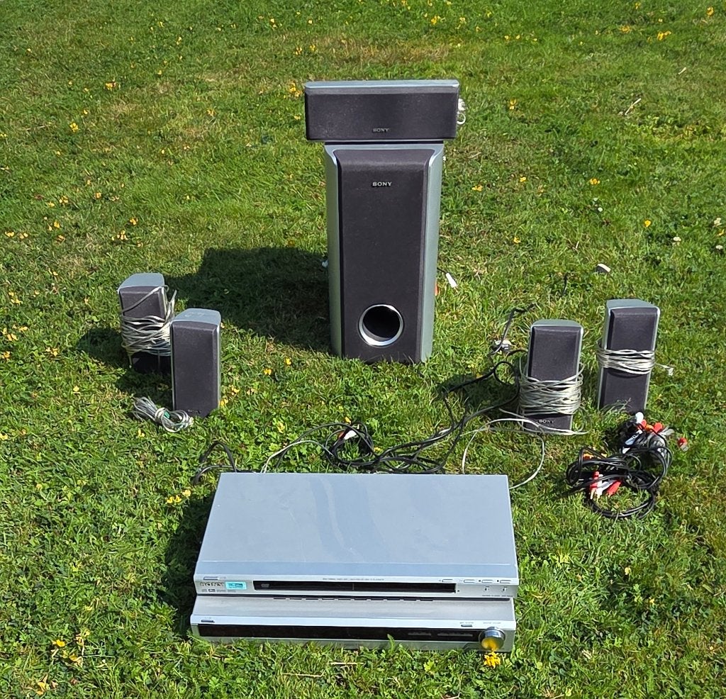 Sony 5.1 Home Cinema Set – Receiver + DVD/CD-speler, Ophalen, Gebruikt, 5.1-systeem, Minder dan 40 watt