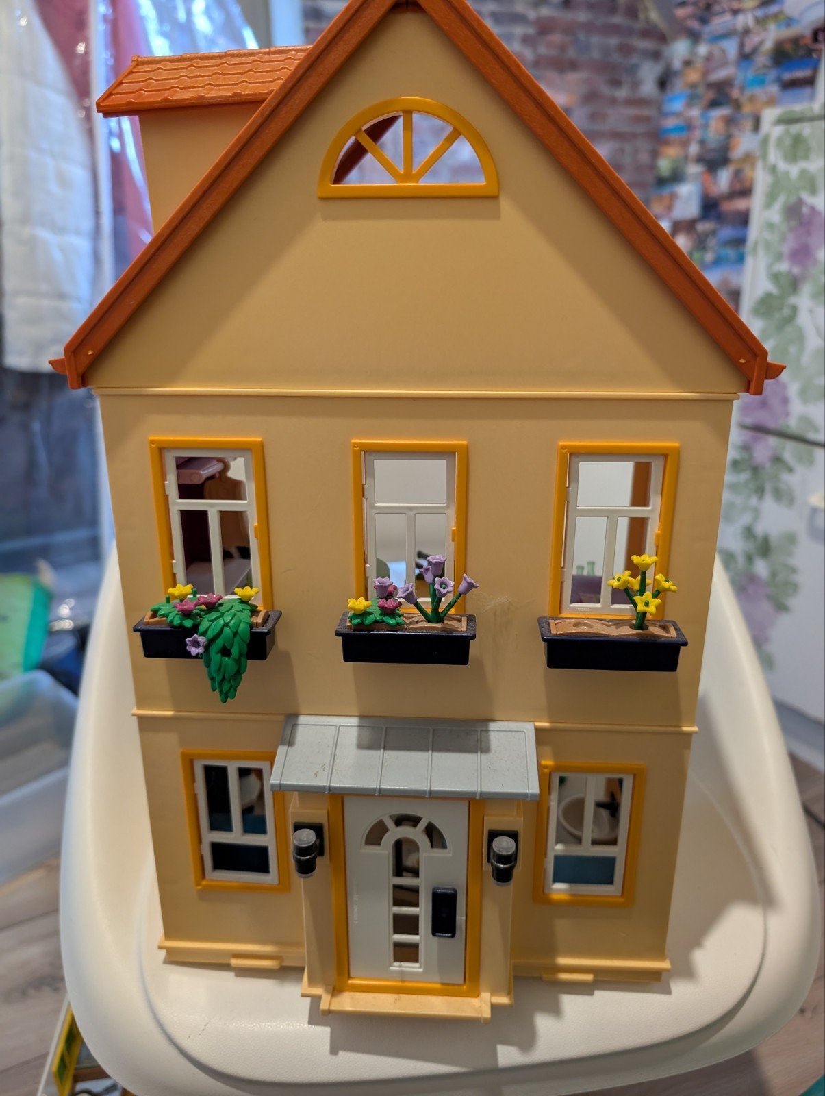 Playmobil Poppenhuis met Meubels en Figuren, Gebruikt, Gebouw, Complete set, Ophalen of Verzenden