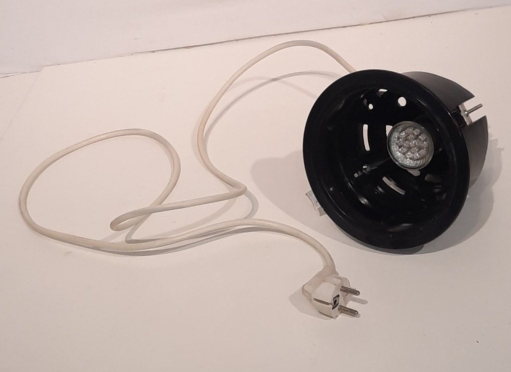 2 zwarte inbouw lampen, Niet bekend, Niet bekend, Metaal of Aluminium, Nieuw