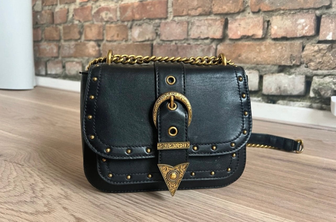 Versace Jeans Couture - Crossbody Flap Chainrodeo, Ophalen of Verzenden, Zo goed als nieuw, Zwart, Schoudertasje