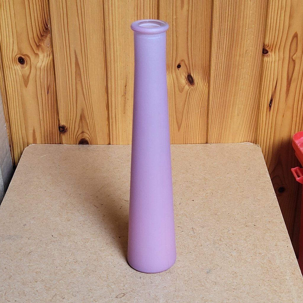 Decoratieve glazen fles, Huis en Inrichting, Woonaccessoires | Vazen, Paars, Handgemaakt, Glas, Ophalen