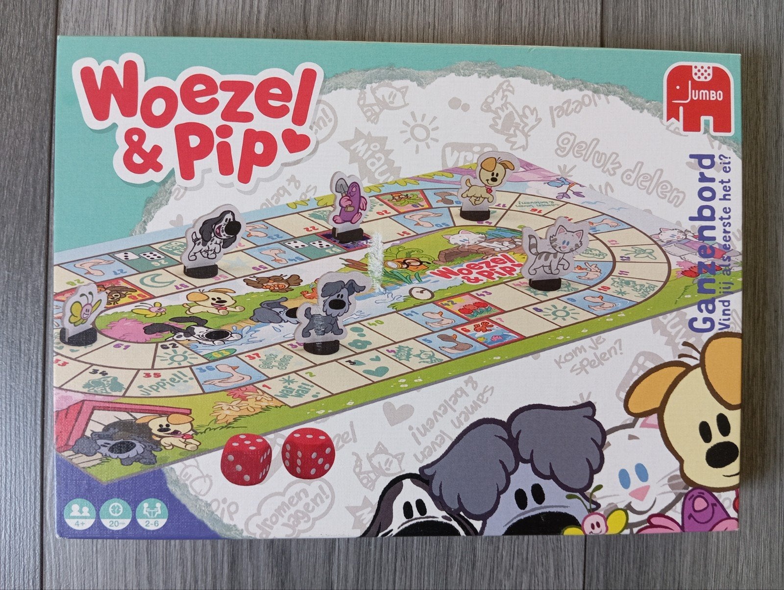 Woezel en Pip Ganzenbord, Hobby en Vrije tijd, Ophalen of Verzenden