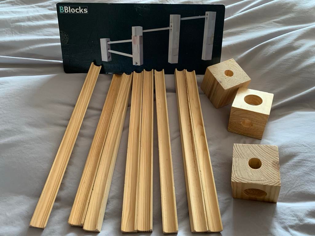 BBlocks Knikkerbaan - Houten Knikkerblokken, Kinderen en Baby's, Ophalen of Verzenden, Gebruikt, Overige merken