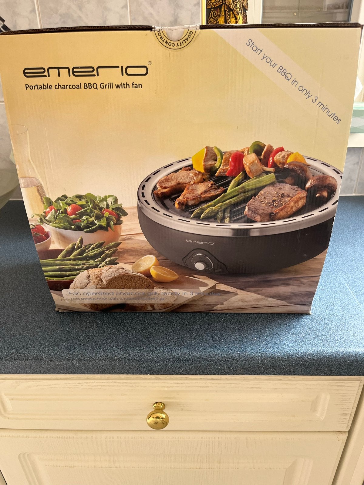 Emerio Houtskool BBQ - Klaar in 3 Minuten!, Ophalen, Nieuw