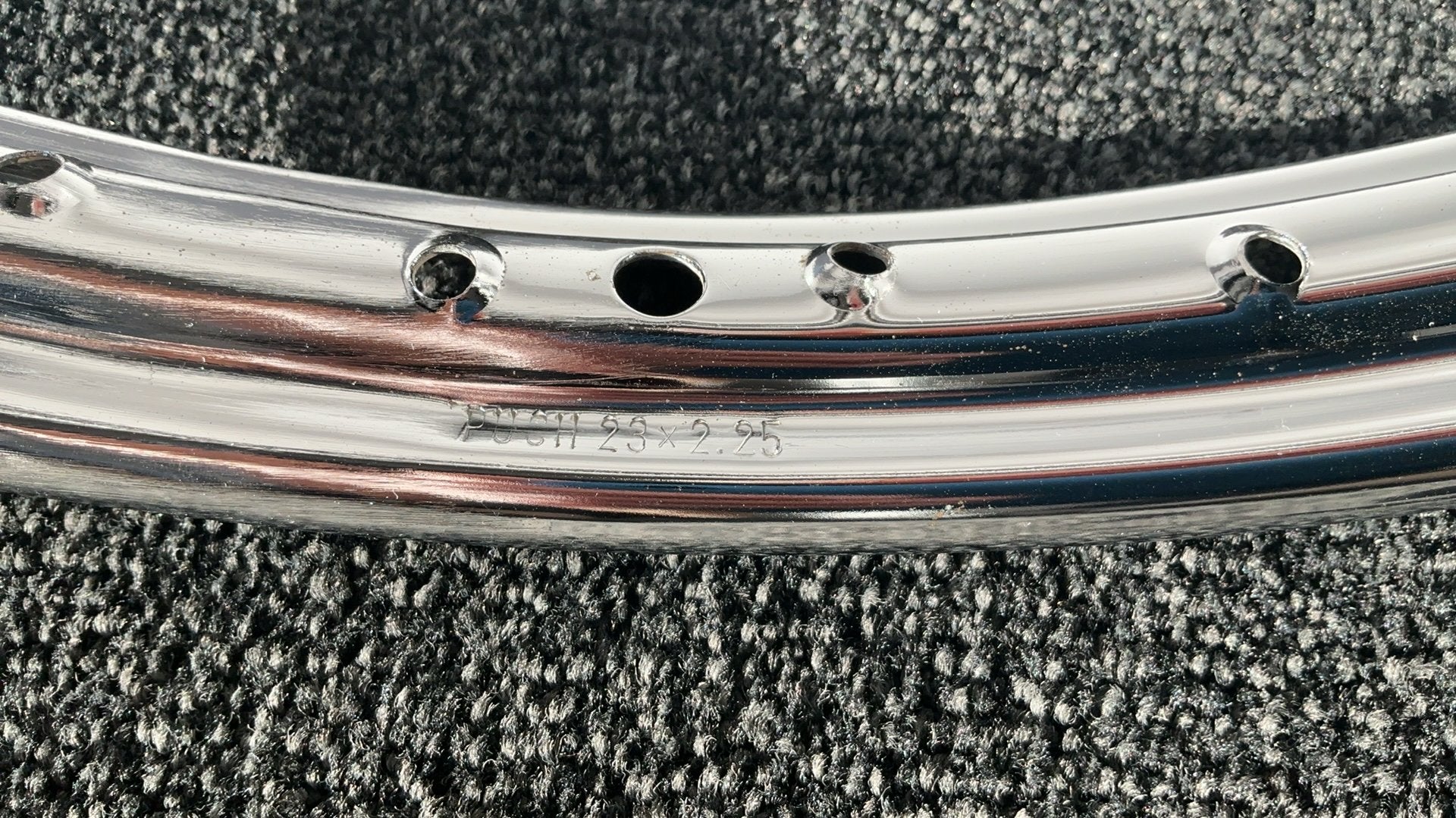NOS ORIGINELE PUCH VELG MET PUCH INDRUK 23X2.25 OOK GEBRUIKT, Ophalen of Verzenden, Nieuw, Overige typen, Puch
