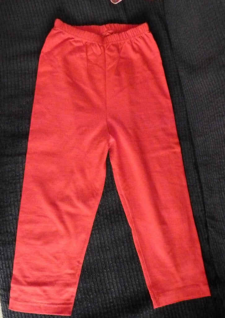 Legging van katoen, rood, knie - S - nieuw, Legging, Ophalen of Verzenden, Zo goed als nieuw, Er uit