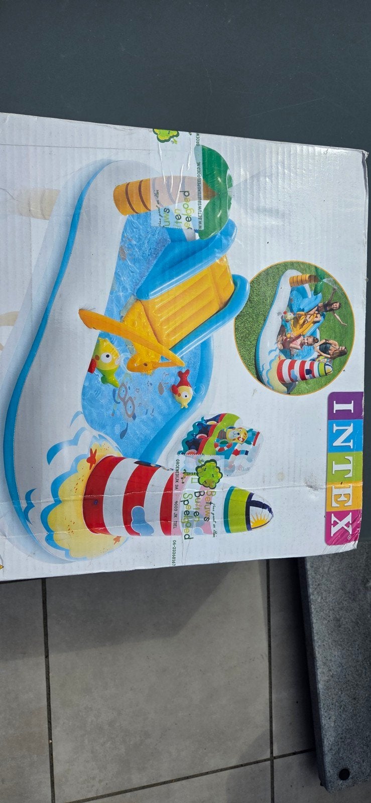 NIEUW kinderbadje met glijbaan, Ophalen, Nieuw