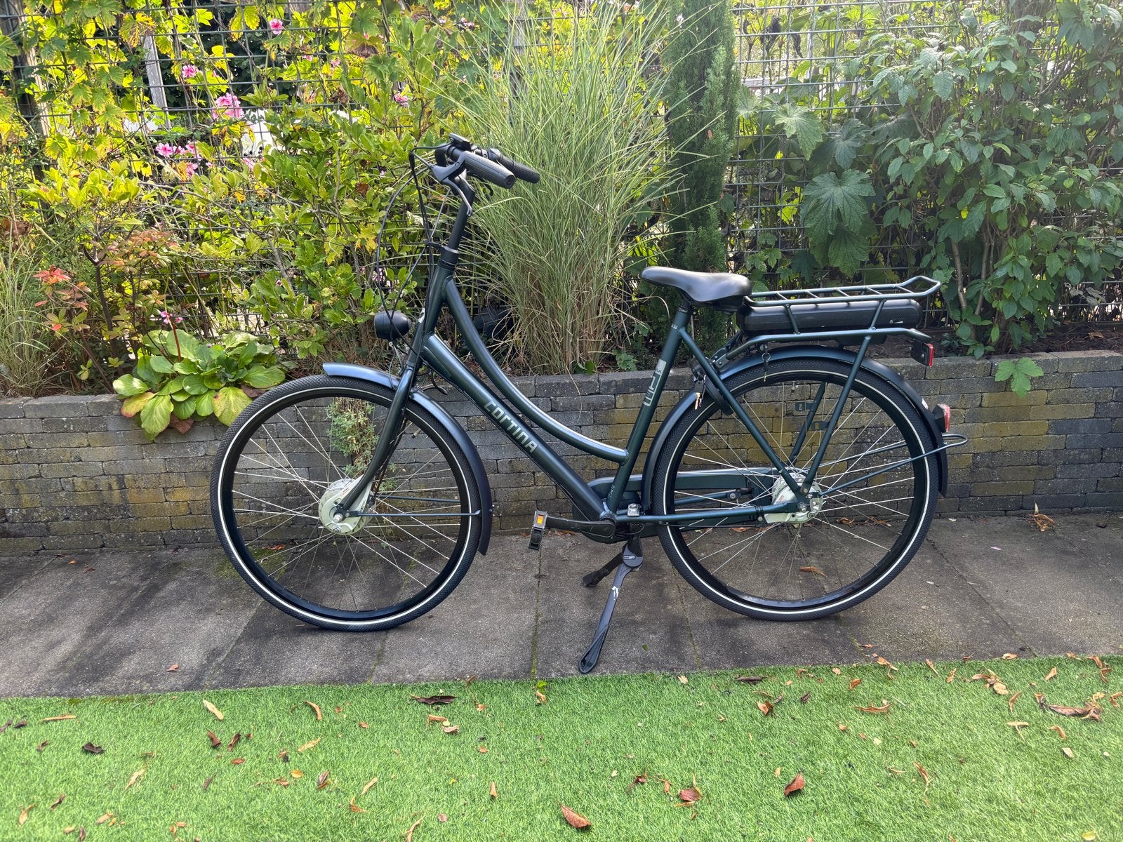 Cortina U1 E-bike 55 cm, 7 versnellingen, blauwgroen, Ophalen, Gebruikt, Cortina, 50 km per accu of meer