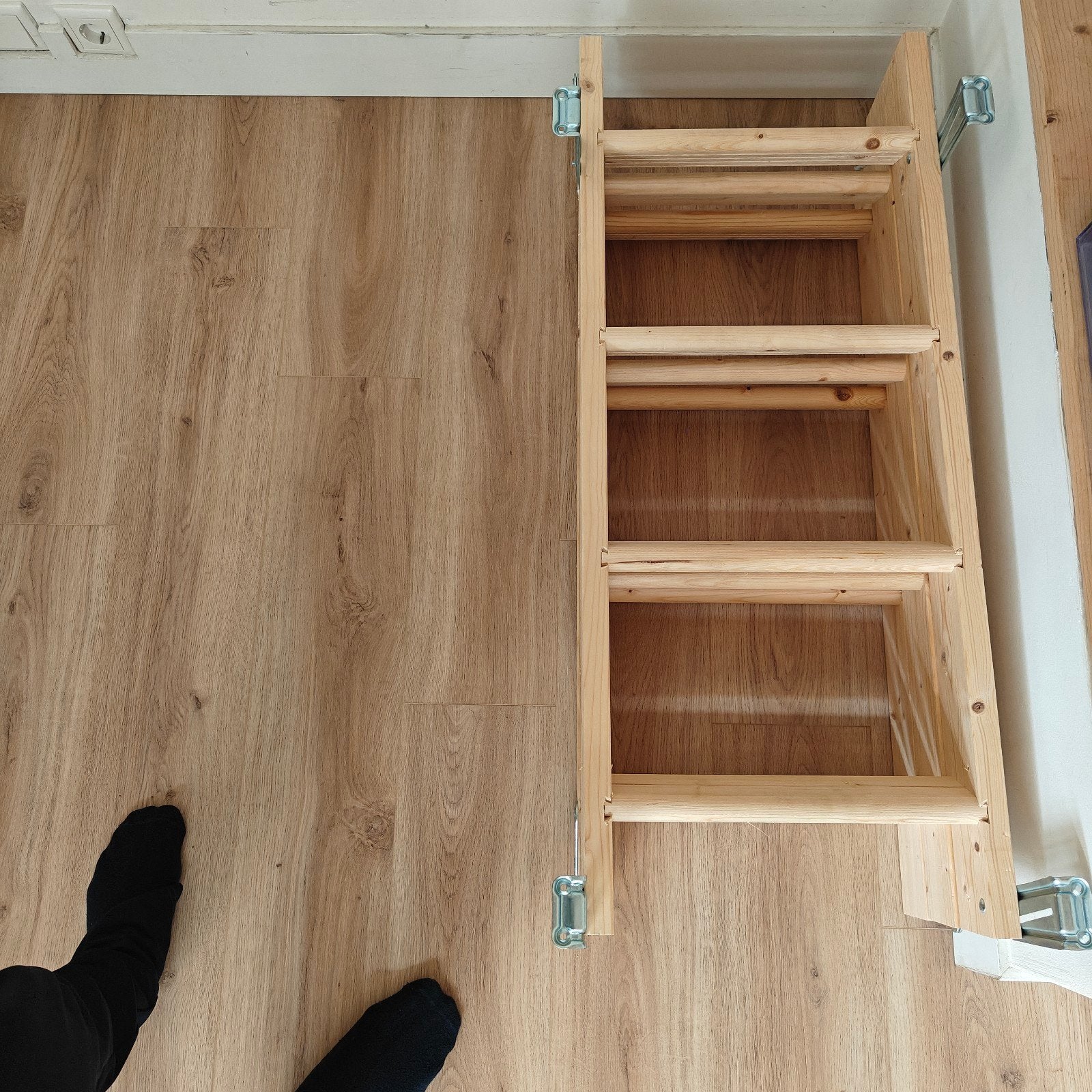 Opvouwbare houten zoldertrap/vlizotrap, Ophalen, Gebruikt, 2 tot 4 meter