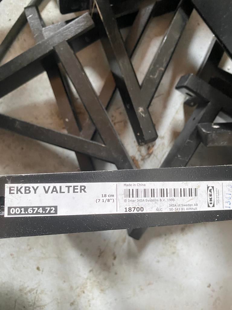 Partij planken dragers nieuw ikea zwart boeken drager, Ophalen of Verzenden, Zo goed als nieuw