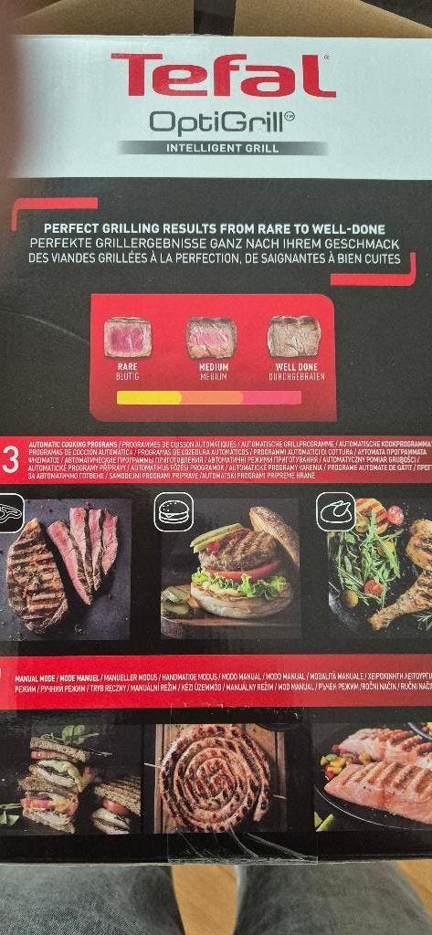 Nieuwe Tefal optigrill, Witgoed en Apparatuur, Contactgrills, Ophalen of Verzenden, Uitneembare platen, Nieuw