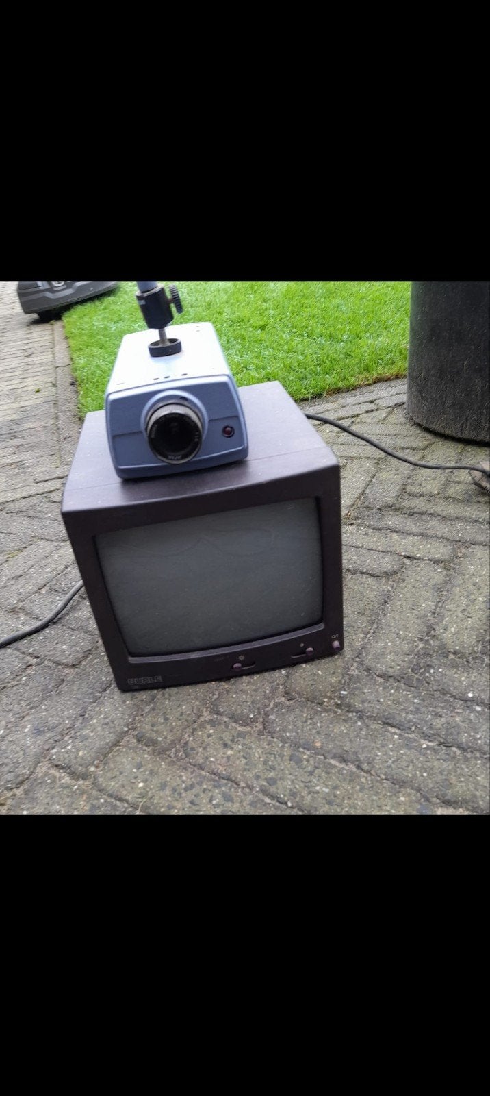 Vintage camera met monitor - Oude videocamera set, Audio, Tv en Foto, Ophalen of Verzenden, Overige soorten, Camera