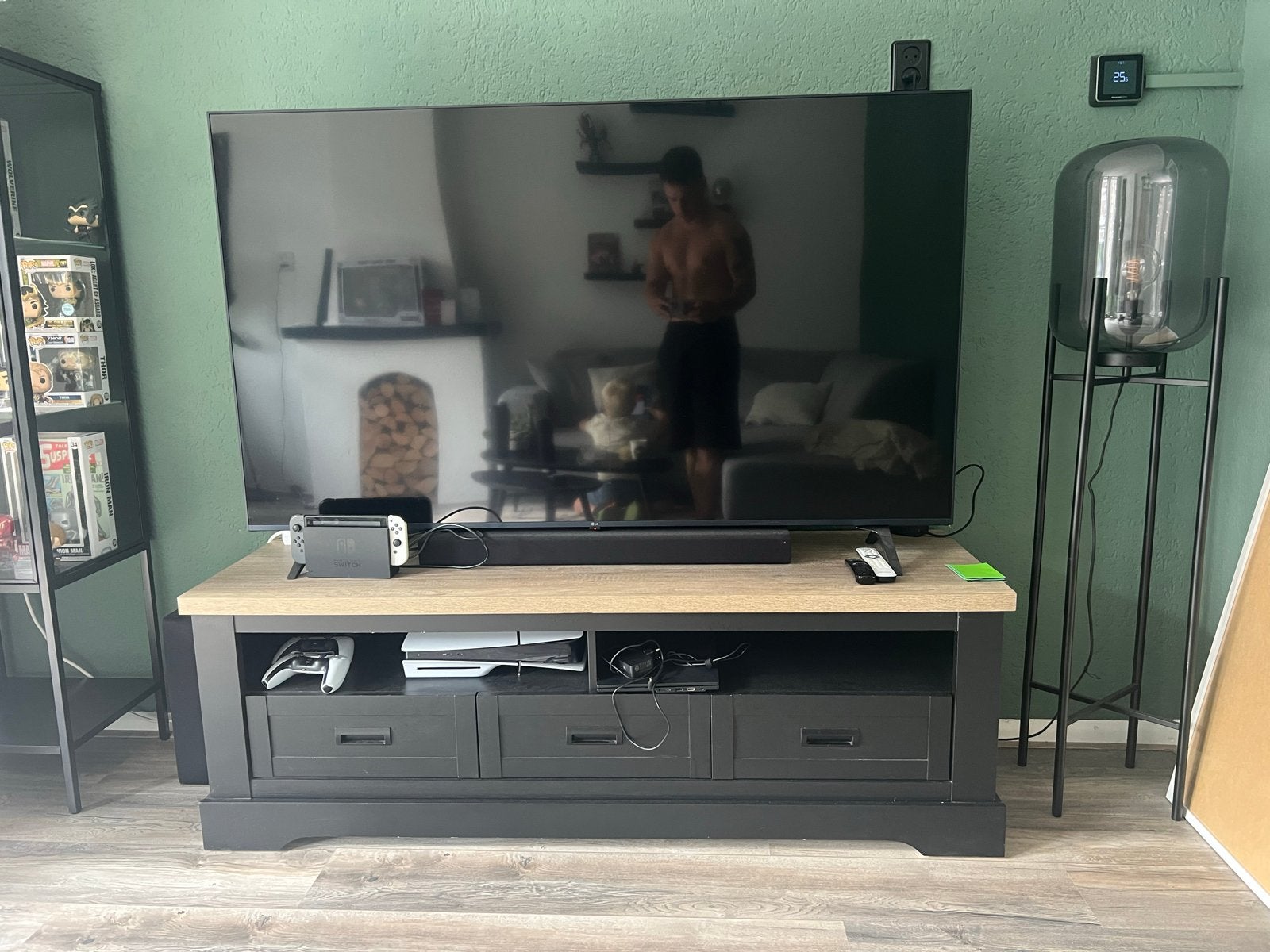 TV-meubel en dressoir set of los te koop, Ophalen, Zo goed als nieuw, 200 cm of meer, 25 tot 50 cm