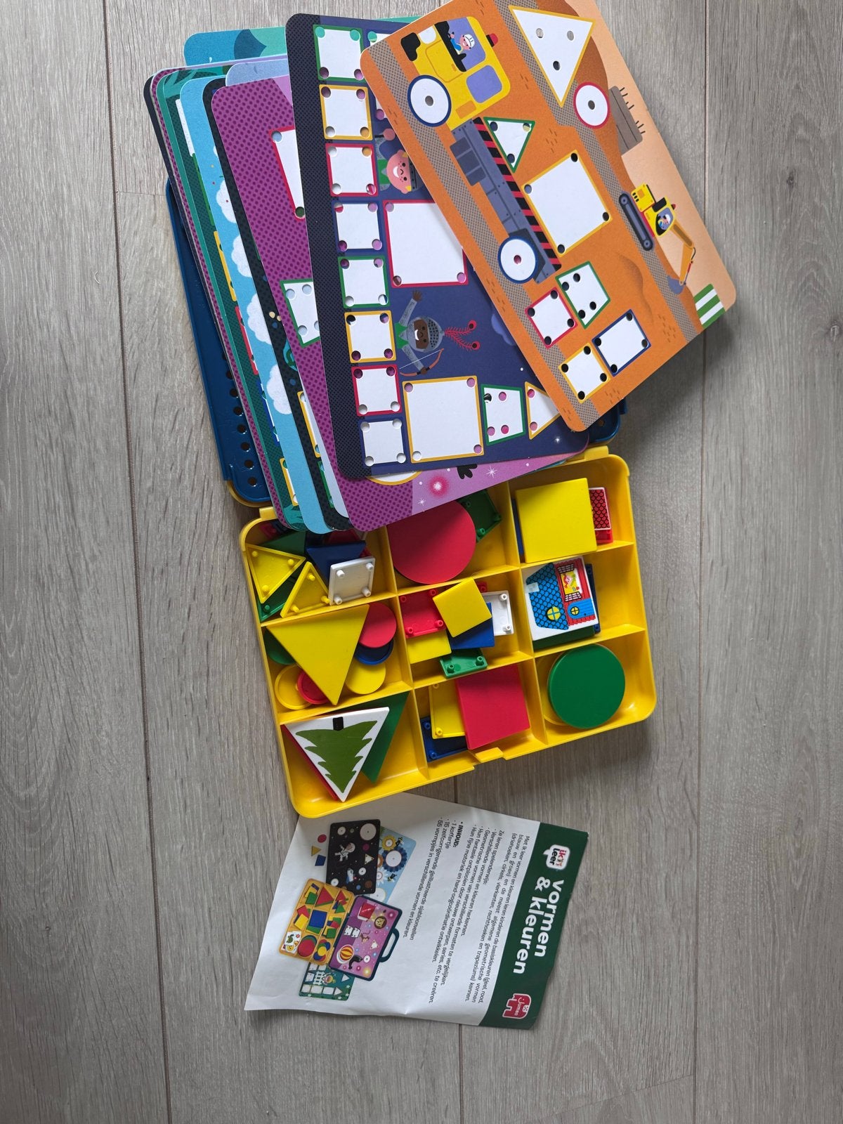 Vormen & Kleuren sorteerspel met kaarten, Ophalen, Gebruikt, Puzzelen