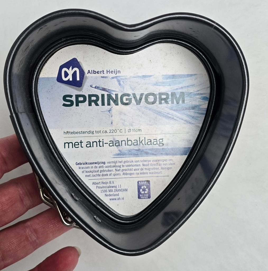 Hartvormige springvorm met anti-aanbaklaag - Albert Heijn, Huis en Inrichting, Keuken | Keukenbenodigdheden, Overige typen, Ophalen of Verzenden