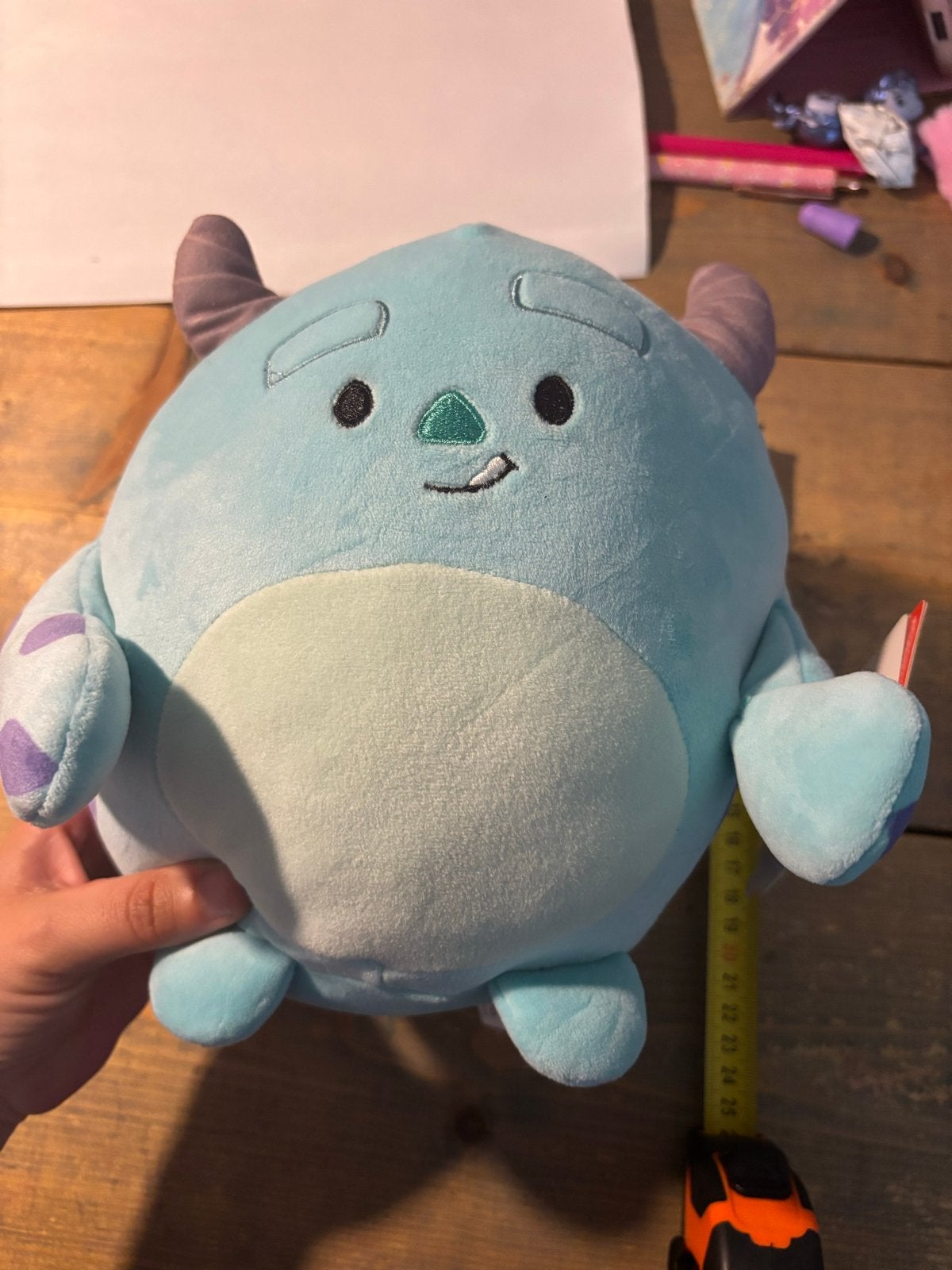 Disney Draak Squishy Monsters en Co. Sulley Knuffel, Ophalen of Verzenden, Overige figuren, Zo goed als nieuw, Knuffel