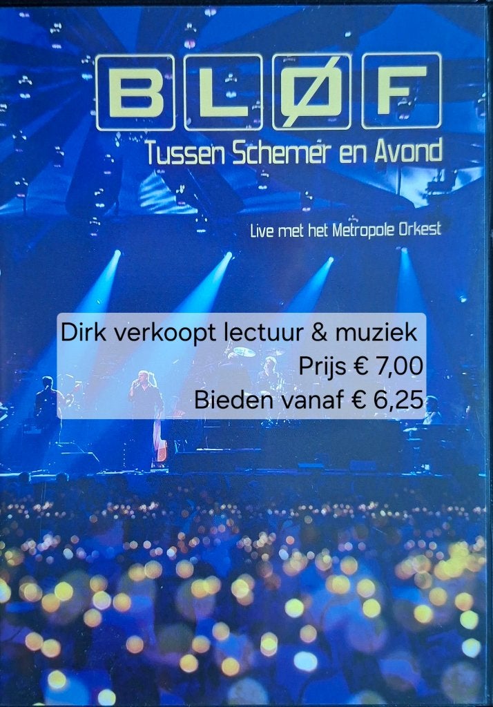 Blof; Tussen schemer en avond (DVD & CD, NL 2005), Inclusief DVD, Alle leeftijden, Zo goed als nieuw, Concert