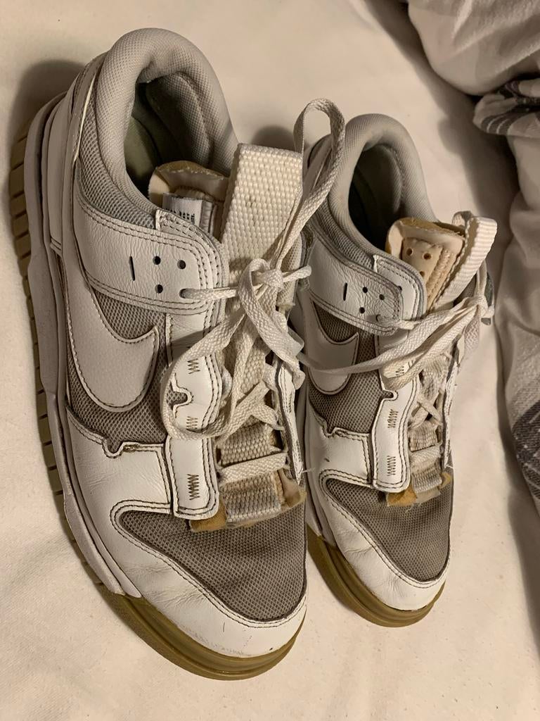 Nike Dunk Low Disrupt 2 Sneakers - Wit/Grijs, Ophalen of Verzenden, Gedragen, Wit, Sneakers of Gympen