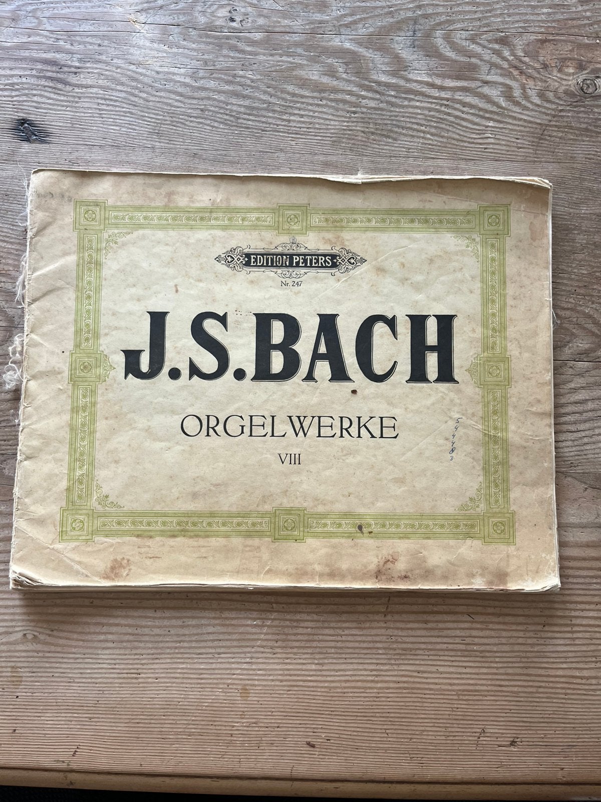 Bladmuziek voor orgel JS Bach, Orgel, Gebruikt, Klassiek, Ophalen of Verzenden