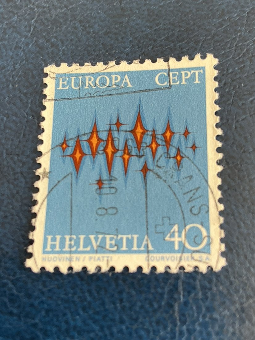 Helvetia 1972 CEPT, Verzenden, Gestempeld