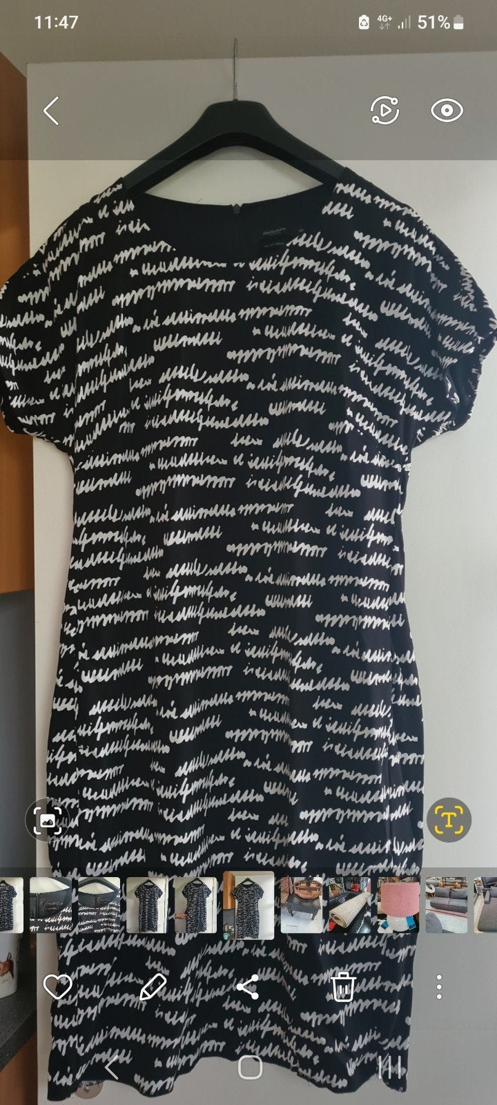 Claudia Sträter jurk maat 40 zwart wit print, Maat 38/40 (M), Zwart, Ophalen of Verzenden, Zo goed als nieuw