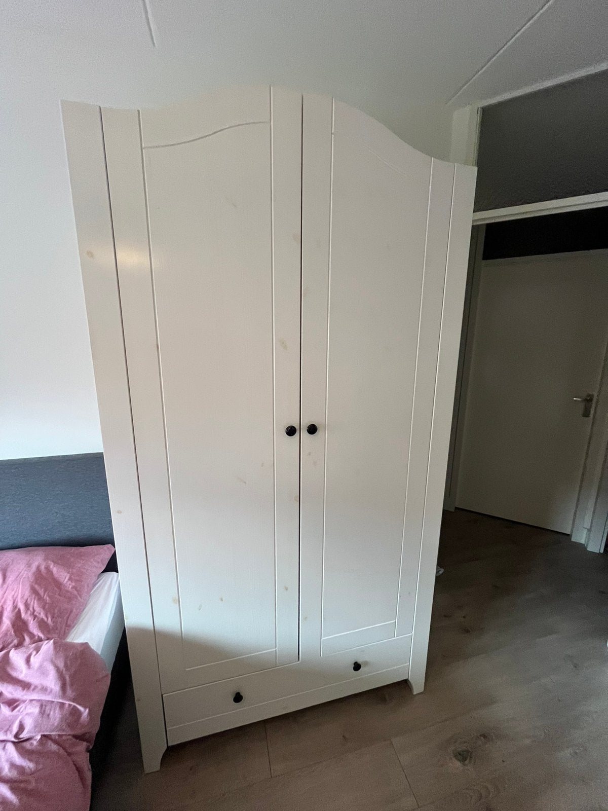 Fijne kledingkast., Gebruikt, 100 tot 150 cm, Neutraal, 150 tot 200 cm