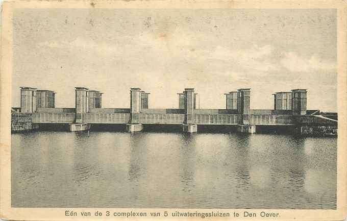 301-098-023 Den Oever Uitwateringssluizen, Verzenden, Voor 1920, Noord-Holland