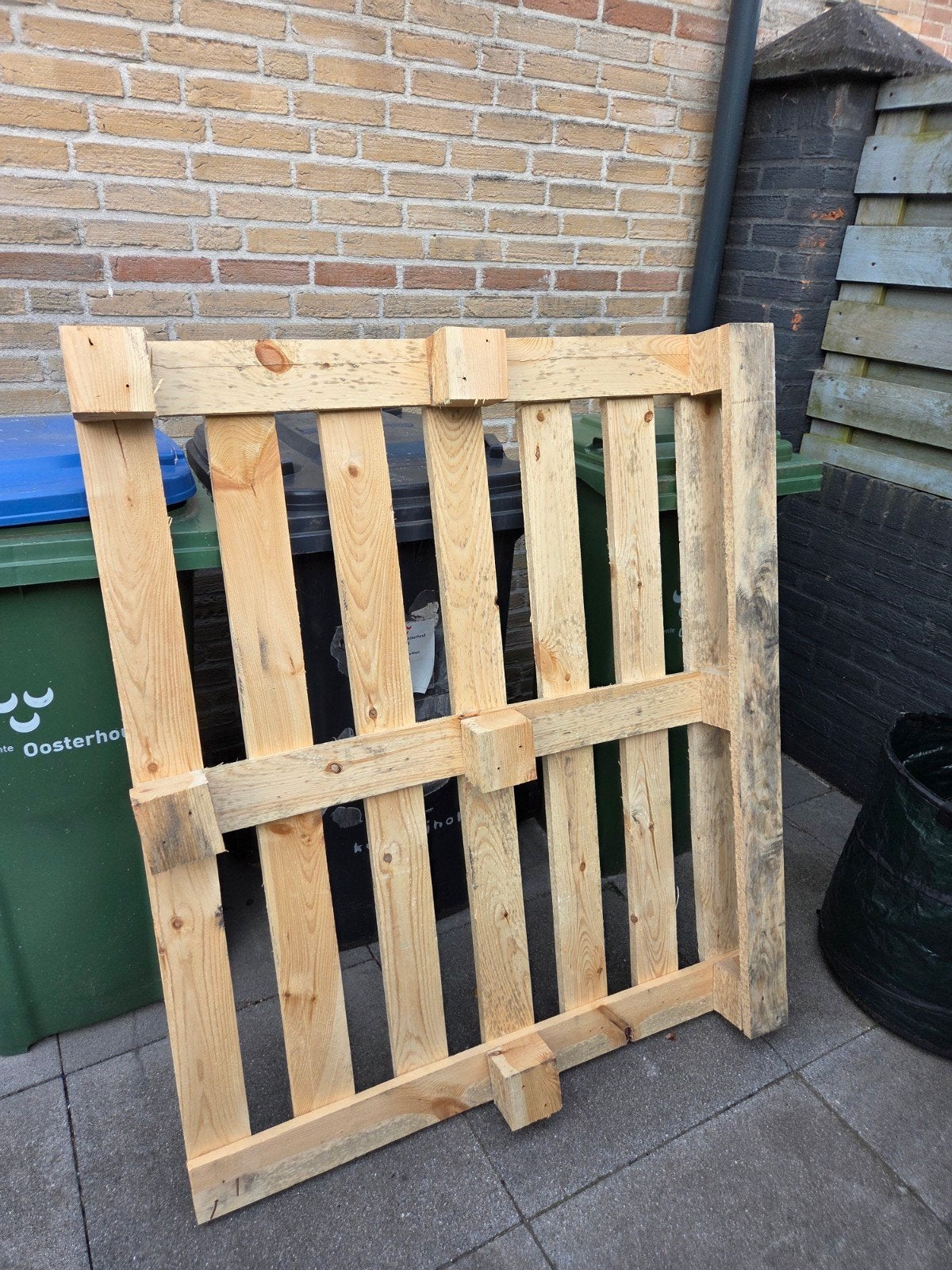 Houten Pallet gratis, Doe-het-zelf en Verbouw, Hout en Planken, Ophalen, Gebruikt, Grenen, 50 mm of meer
