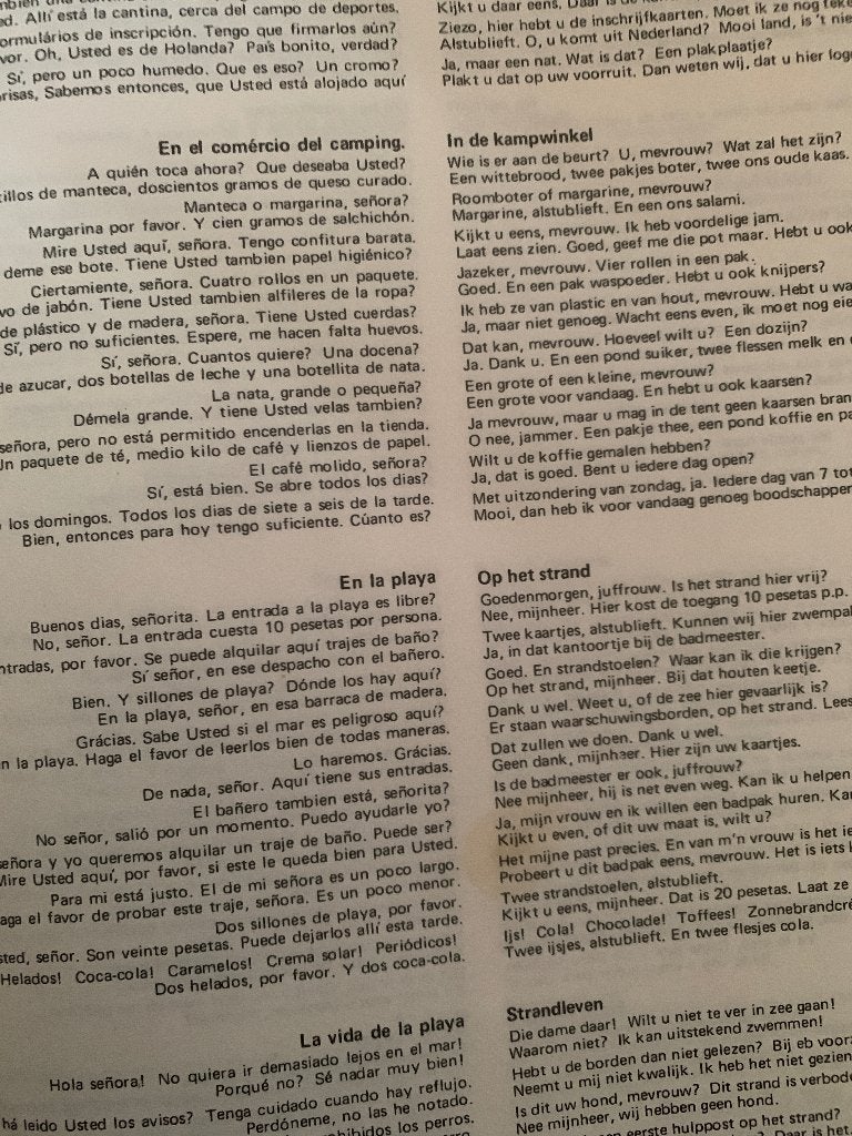 Vintage LP Spaans Op Reis En Voor Conversatie - Dubbel LP, Boeken, Ophalen of Verzenden, Zo goed als nieuw
