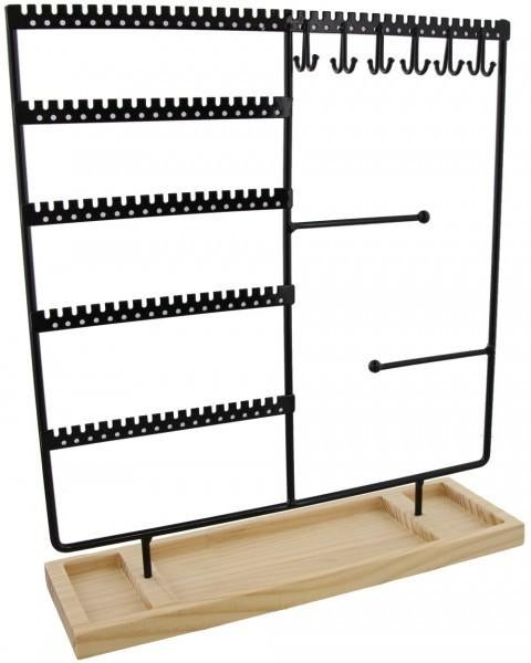 Sieraden display op houten voet zwart, Ophalen of Verzenden, Nieuw, Overige typen