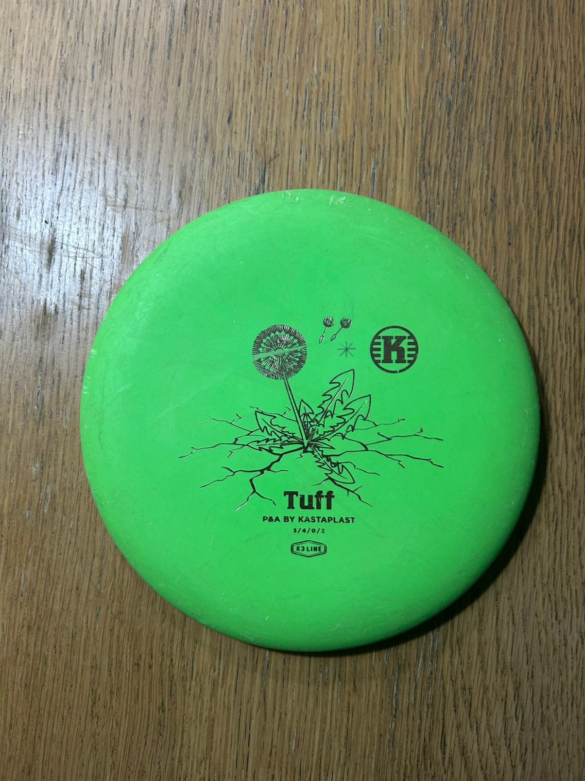 Kastaplast K3 Tuff – groen. Discgolf schijf, Sport en Fitness, Ophalen of Verzenden, Gebruikt
