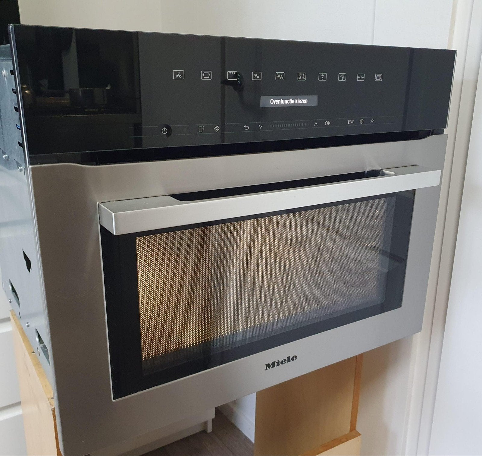 Miele compacte inbouw oven/magnetron, Witgoed en Apparatuur, Ophalen, 45 tot 50 cm, Zo goed als nieuw, Oven met grill