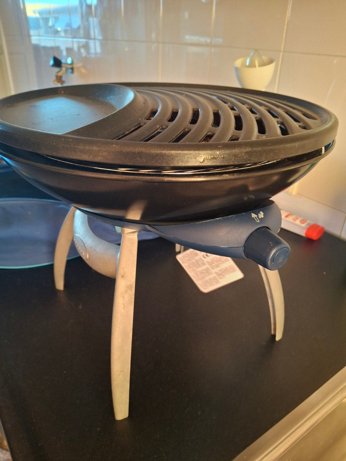 Bbq voor bv camping, Ophalen