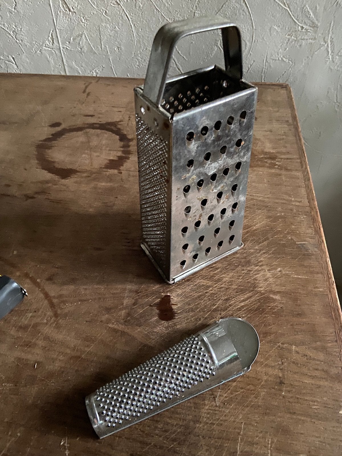Antiek curiosa keuken raspen kaasschaaf kaasrasp, Ophalen of Verzenden