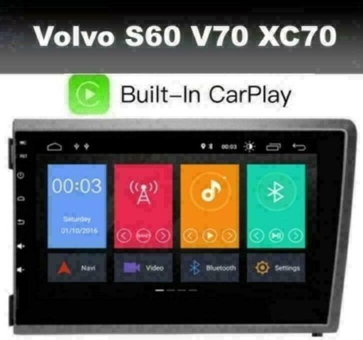 Volvo XC70 S60 V70 android 10 radio navigatie wifi dab+ usb, Auto diversen, Autoradio's, Nieuw, Ophalen of Verzenden