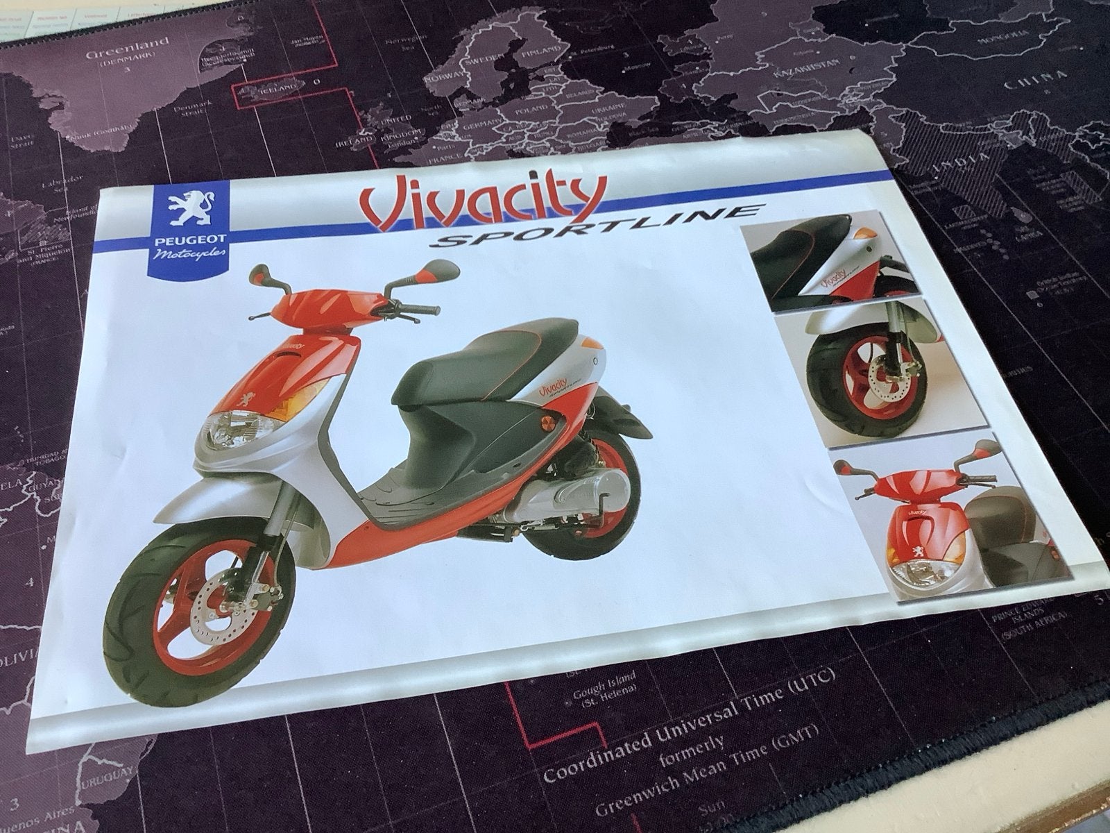 Peugeot Vivacity Sportline A4 Poster, zeer zeldzaam., Verzenden