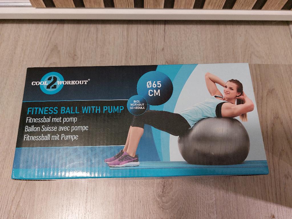 fitnes ball met pomp, Ophalen of Verzenden, Nieuw, Benen, Fitnessbal