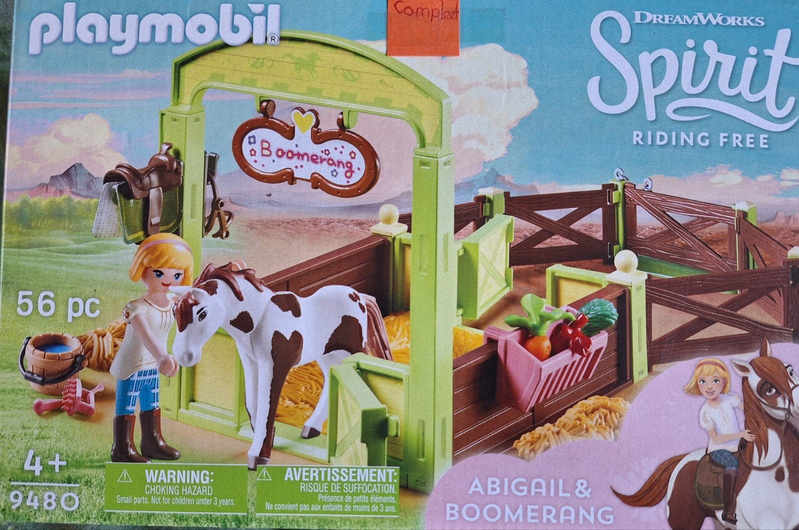 Playmobil Spirit Riding Free Abigail & Boomerang (9480), Complete set, Ophalen of Verzenden, Zo goed als nieuw, Figuren