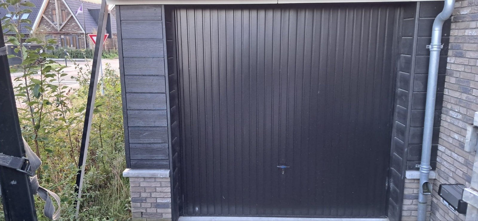 novoferm kanteldeur 2375x2375 zwart, Doe-het-zelf en Verbouw, Ophalen, 120 cm of meer, Garagedeur, 215 cm of meer