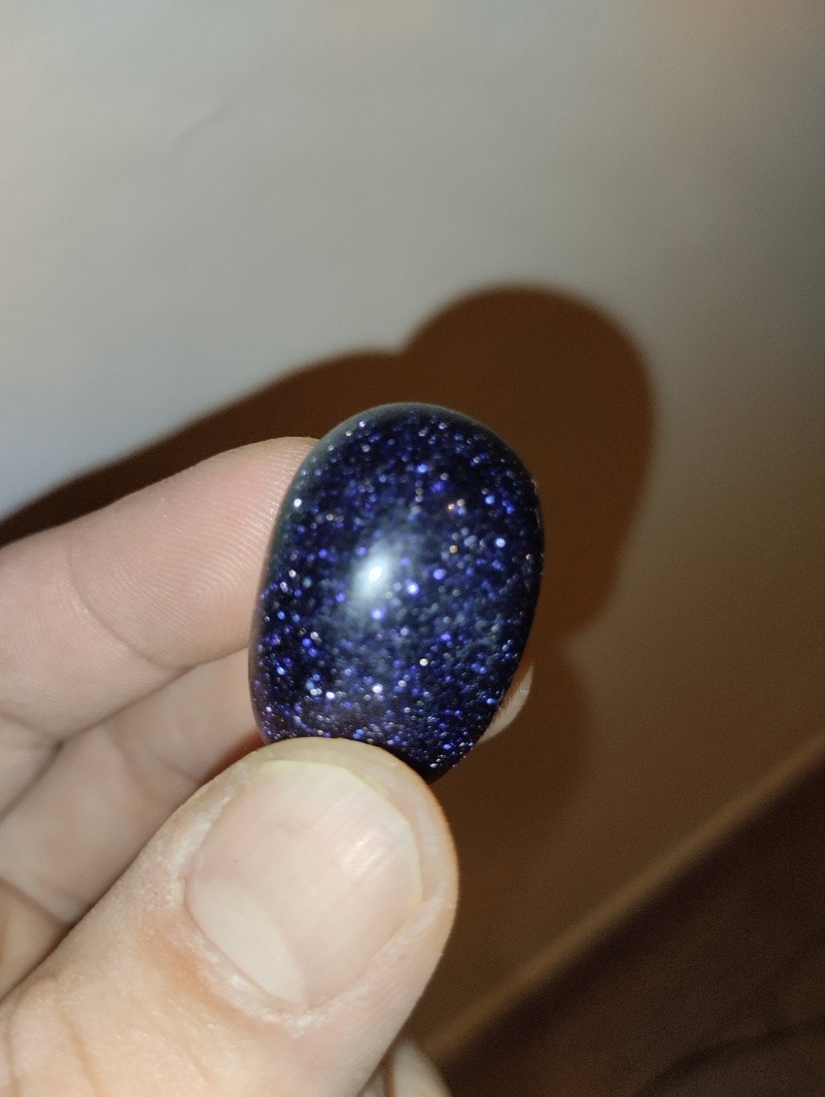 blauwe goudsteen, blue goldstone, Ophalen, Kleiner dan 17, Blauw, Dame of Heer