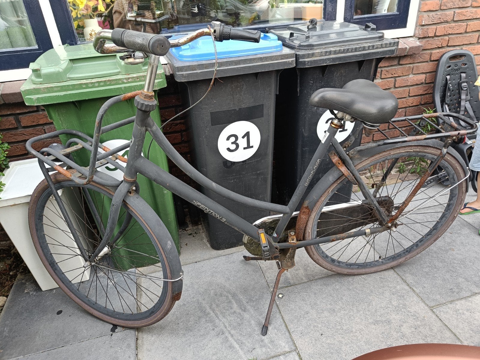 Gratis oud ijzer fiets, Fietsen en Brommers, Ophalen, Gebruikt, Minder dan 30 km per accu, Overige merken