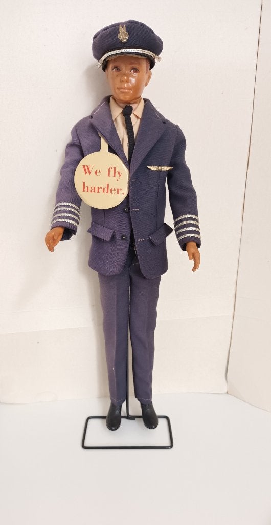 Mattel 1960 Allan KLM Steward met originele Kleding Pet barb, Verzamelen, Poppen, Ophalen of Verzenden, Pop