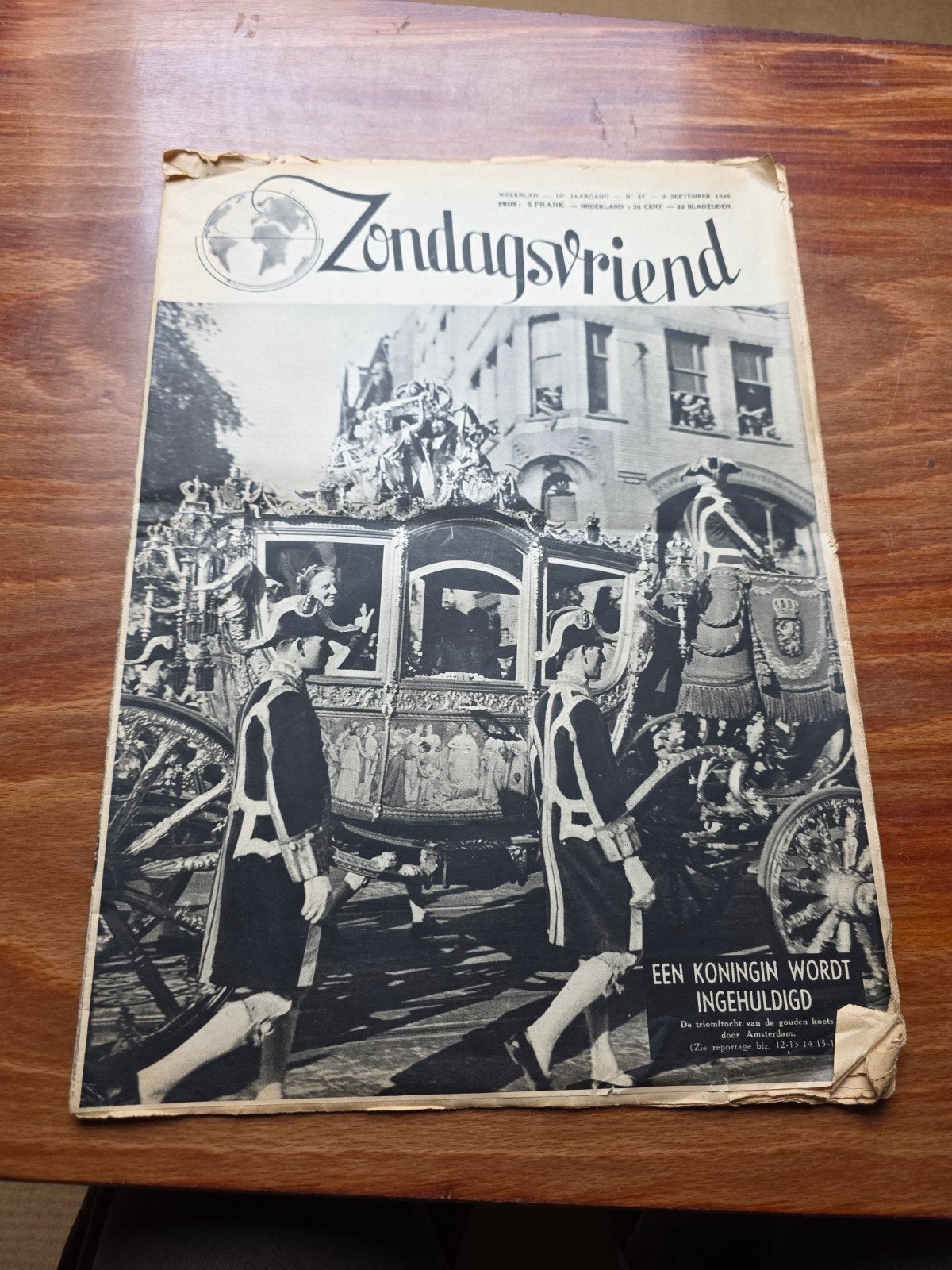 Zondagsvriend 1948 - Inhuldiging Koningin Juliana, Ophalen of Verzenden, Gelezen