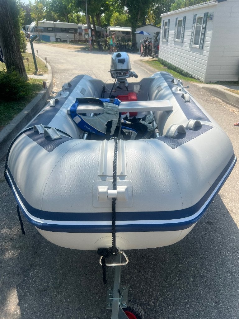 Honwave rubberboot, Watersport en Boten, Airdeck, Inclusief trailer, Zo goed als nieuw, Ophalen