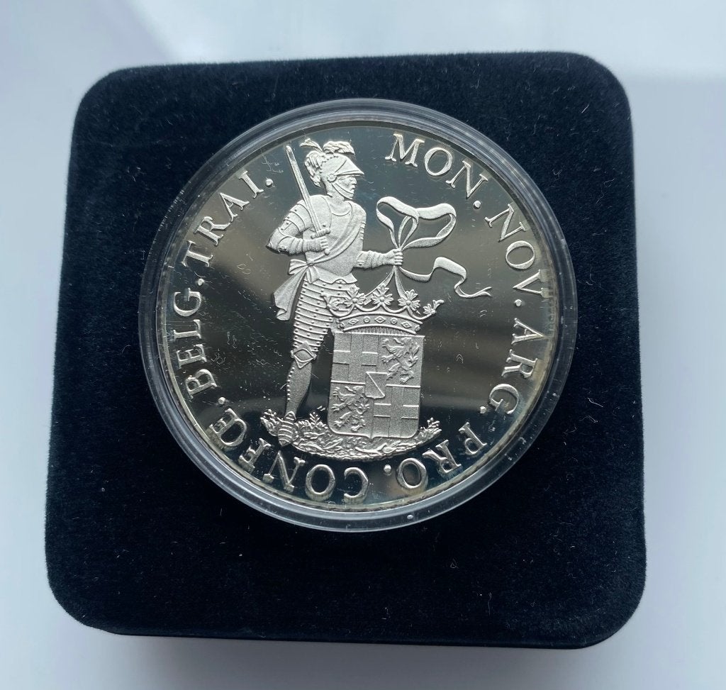 Nederland zilveren dukaat 1993 - naar dukaat 1816, Ophalen of Verzenden, Zilver