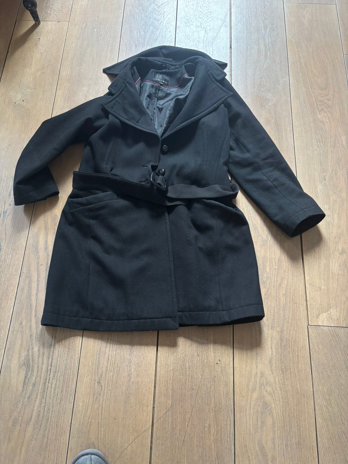 Dames jas 42 zwart, Kleding | Dames, Jassen | Winter, Ophalen of Verzenden, Zo goed als nieuw, Maat 42/44 (L), Grijs