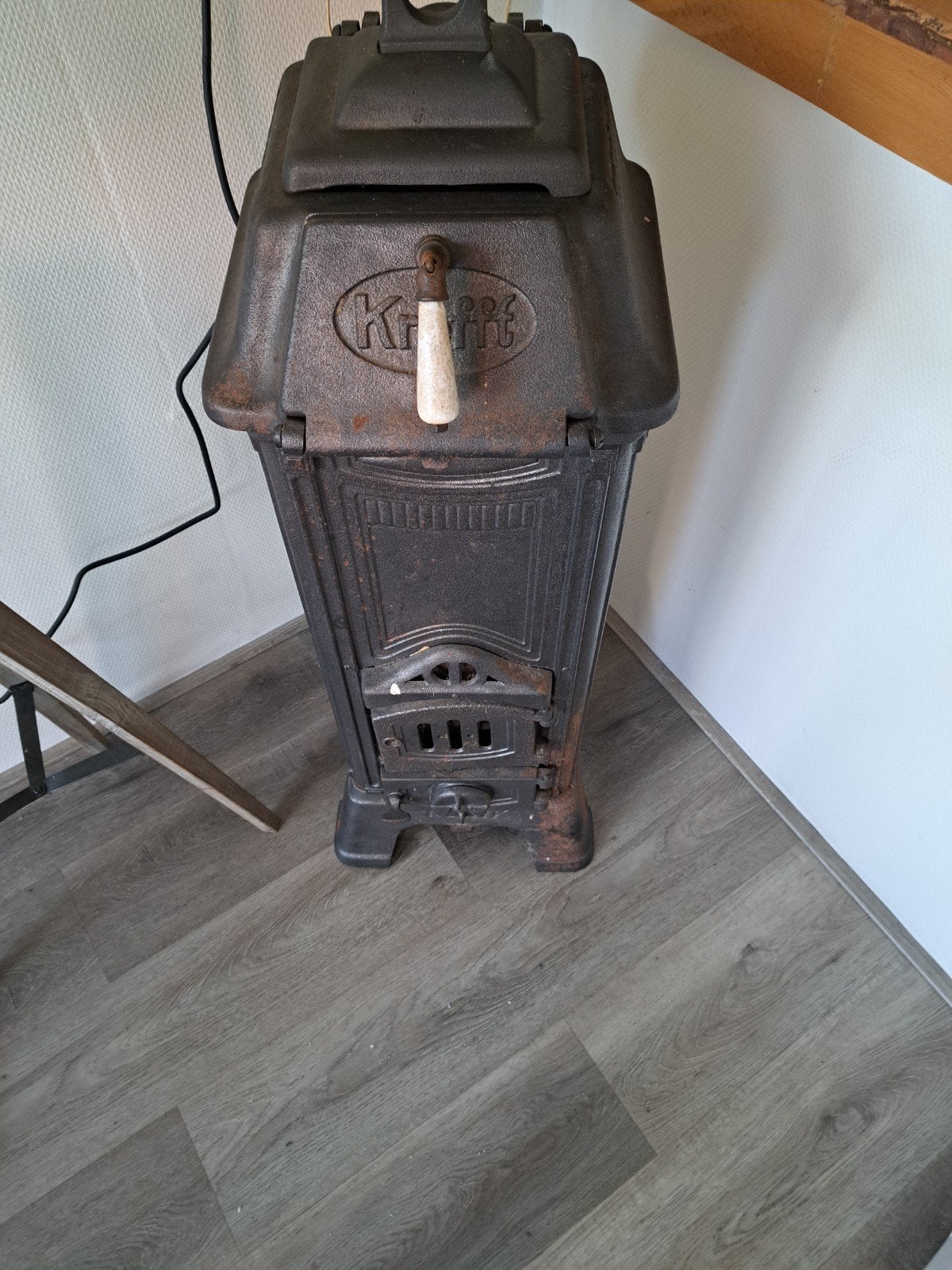 Tekoop, Huis en Inrichting, Kachels, Ophalen, Zo goed als nieuw, Hout, Gaskachel