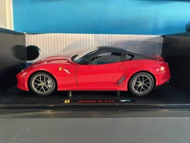 FERRARI 599GTO 1:18 HOT WHEELS ELITE, Ophalen of Verzenden, Zo goed als nieuw, Auto, Hot Wheels