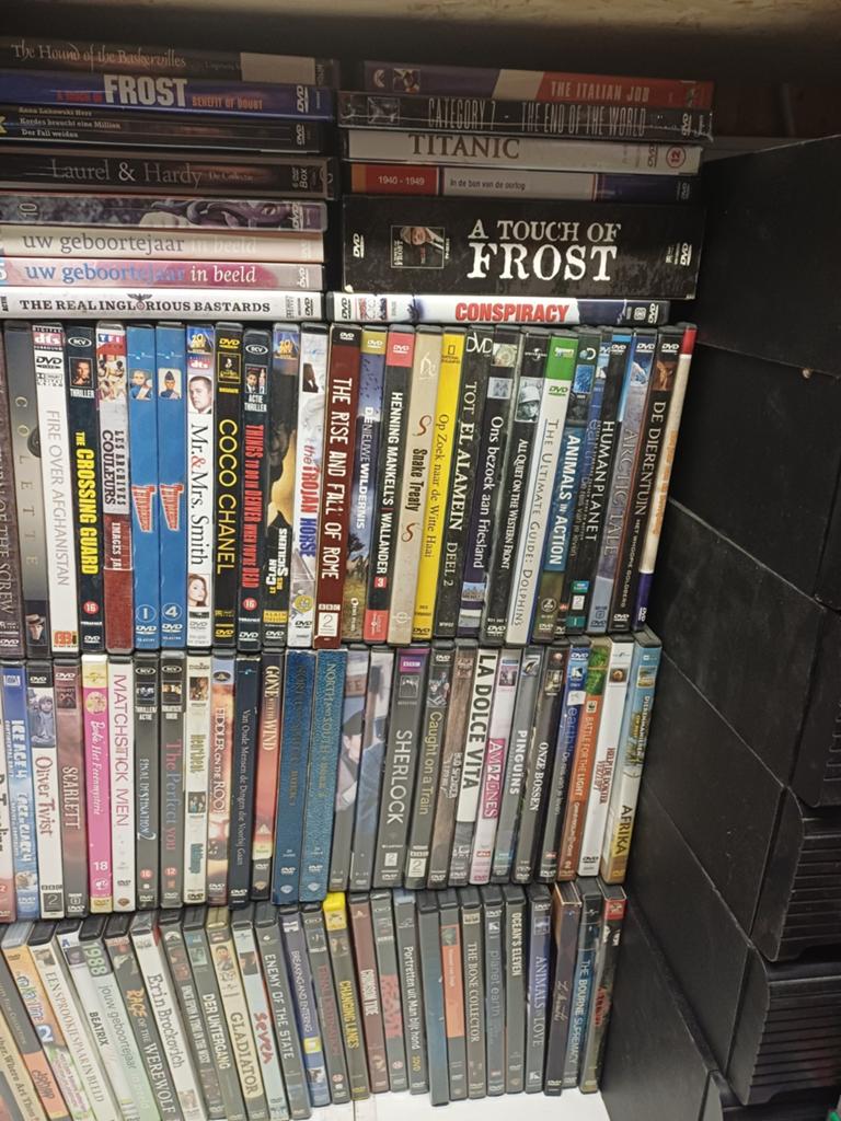 Grote partij van 285 originele DVD films, Alle leeftijden, Ophalen, Gebruikt
